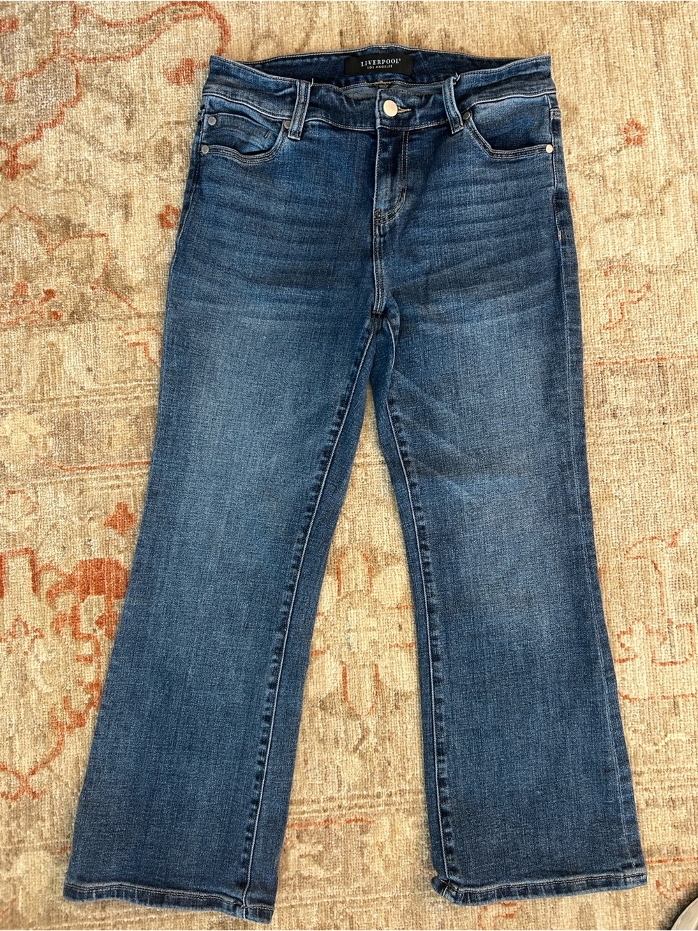 Liverpool Women’s Boot Cut Jeans - Dark Blue Wash